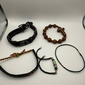 Bracelet lot of (5) Cross & Jesus I trust in you bracelet and more Cozumel